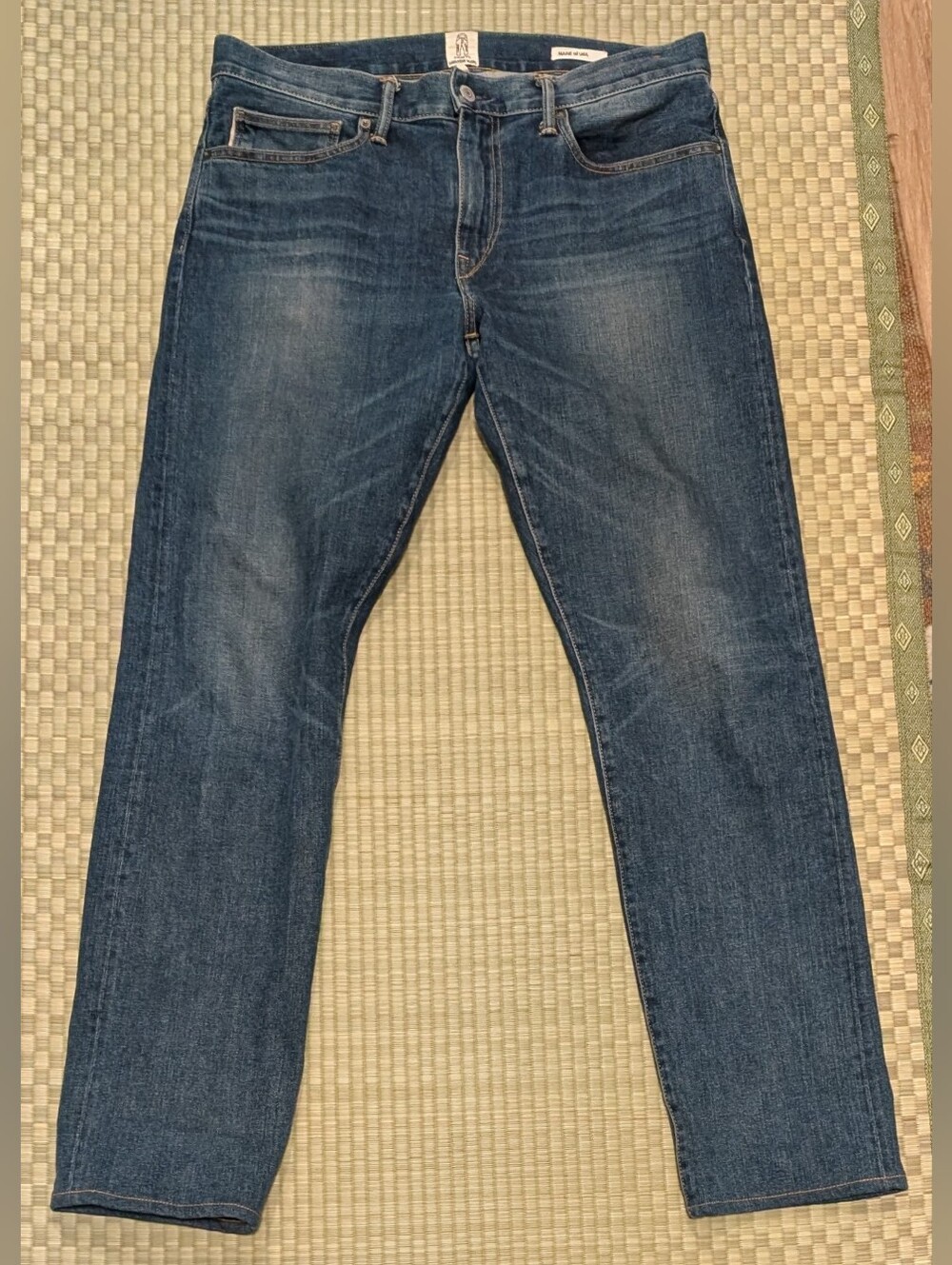 Hiroshi Kato The Pen Slim Selvedge Denim Jeans Rain Wash Men's Sz 34 Made in USA